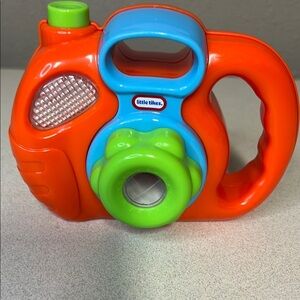 Orange and Green Learning Toy with Rotating Drum